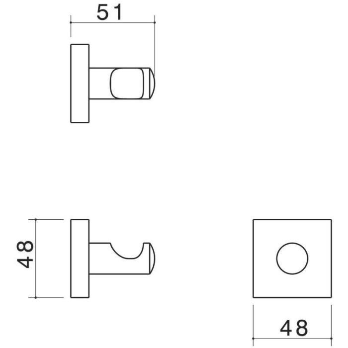 Benton's Finer Bathrooms Dorf Enix Robe Hook
